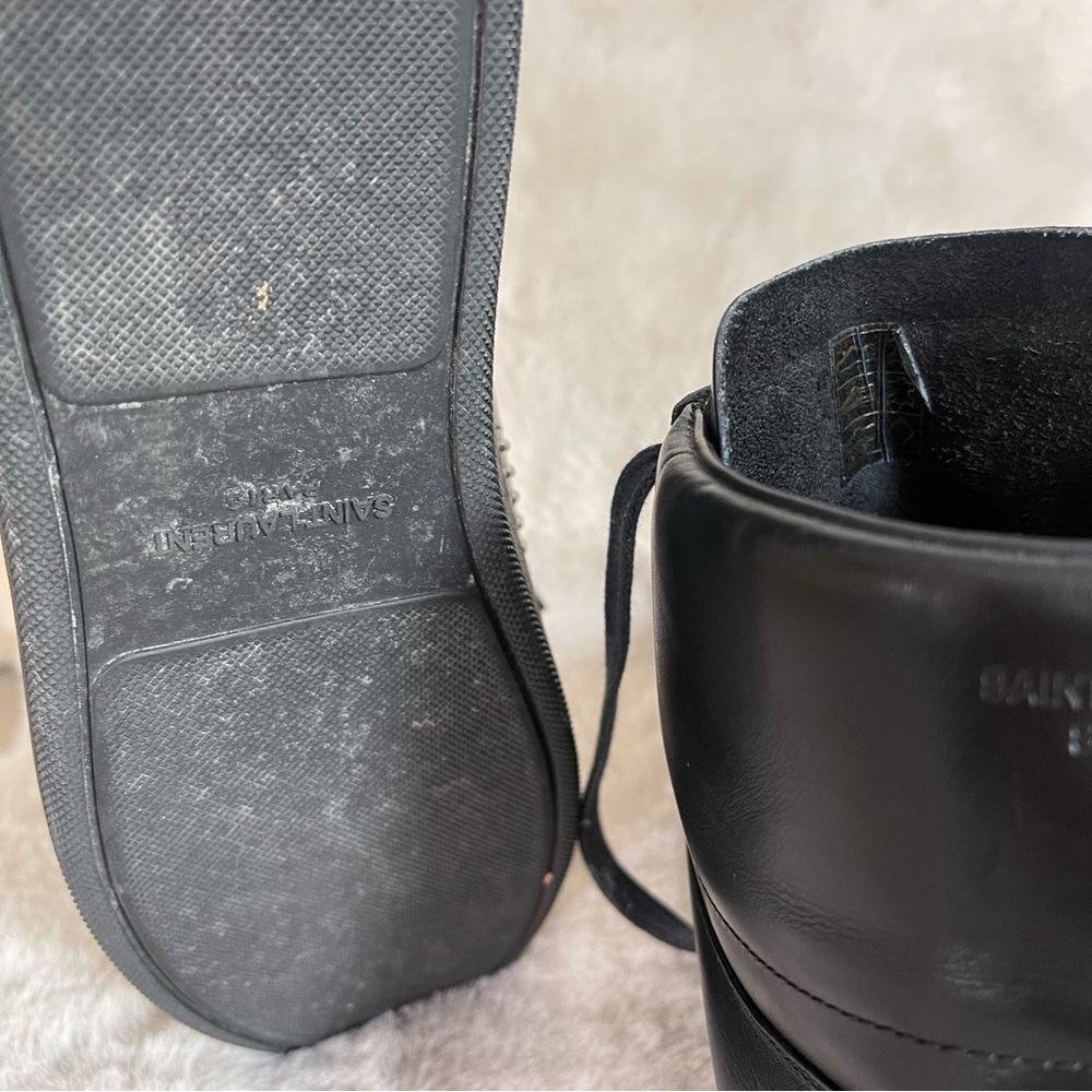 Yves Saint Laurent Black High-Top Sneakers - Picture 10 of 12